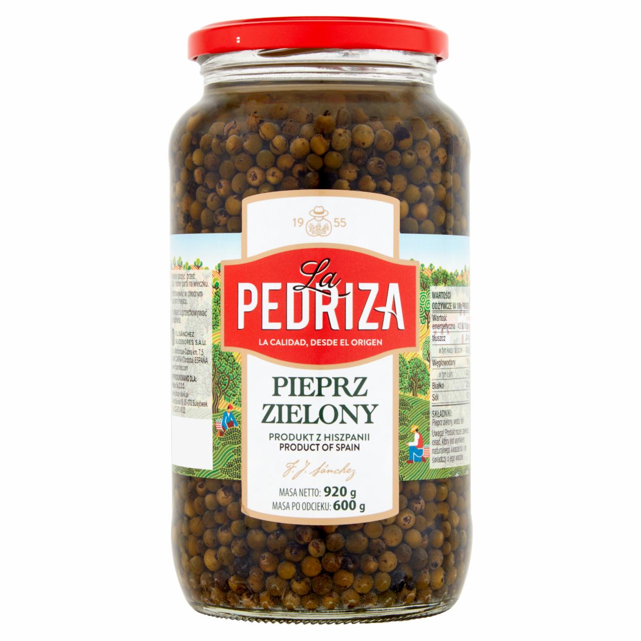 Zdjęcia - La Pedriza Pieprz zielony 920 g