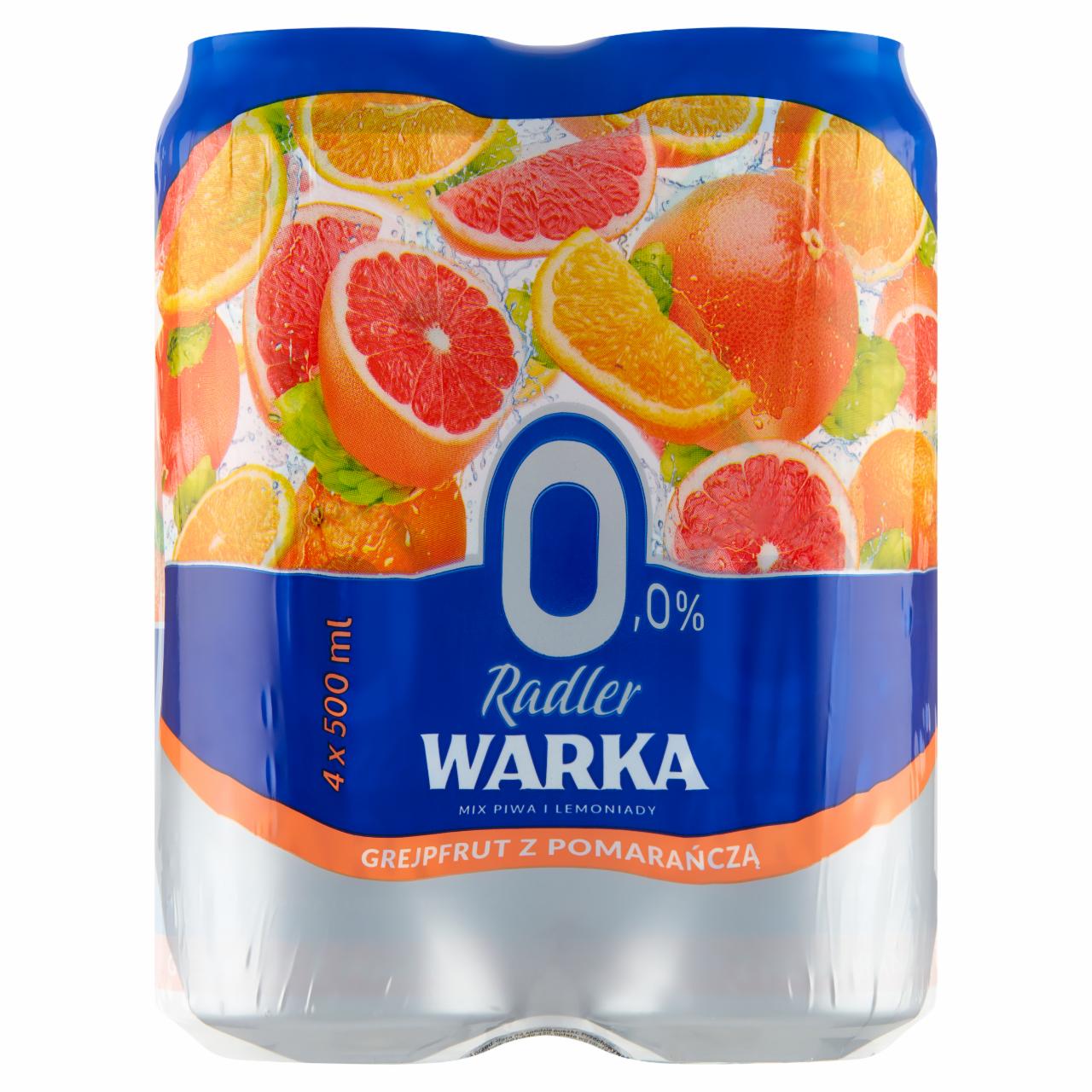 Zdjęcia - Warka Radler Piwo z lemoniadą o smaku granatu z pomarańczą 500 ml