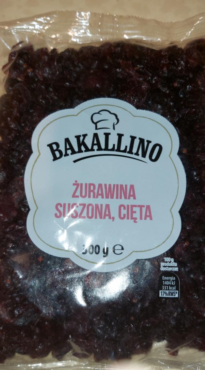 Zdjęcia - Żurawina suszona cięta Bakallino