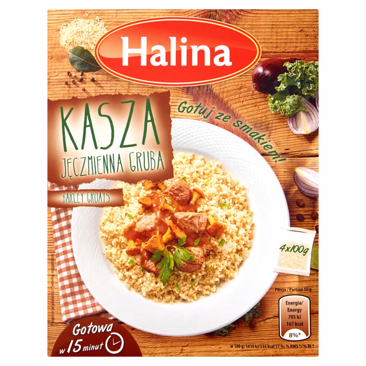 Zdjęcia - Halina Kasza jęczmienna gruba 400 g (4 x 100 g)