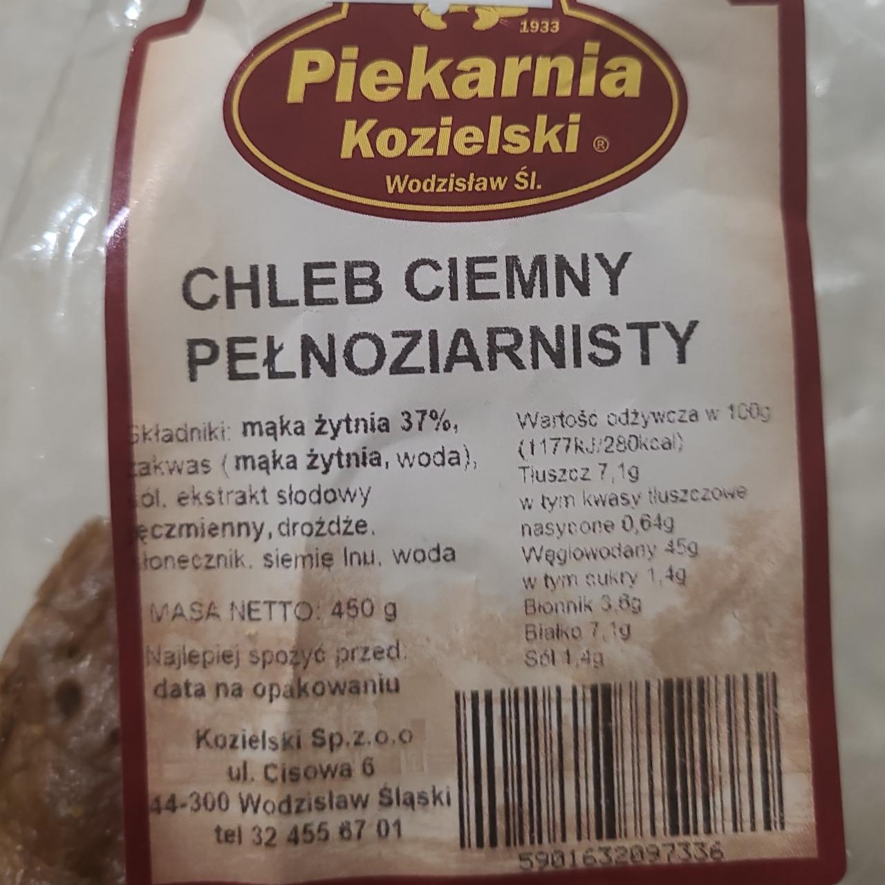 Zdjęcia - Chleb ciemny pełnoziarnisty Piekarnia Kozielski