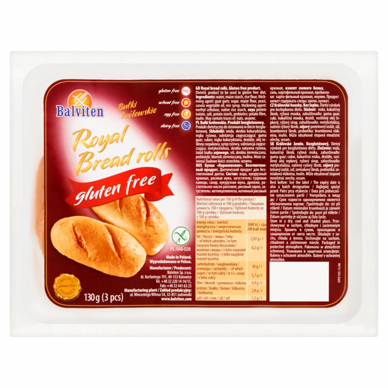 Zdjęcia - Balviten Bułki królewskie 130 g (3 sztuki)