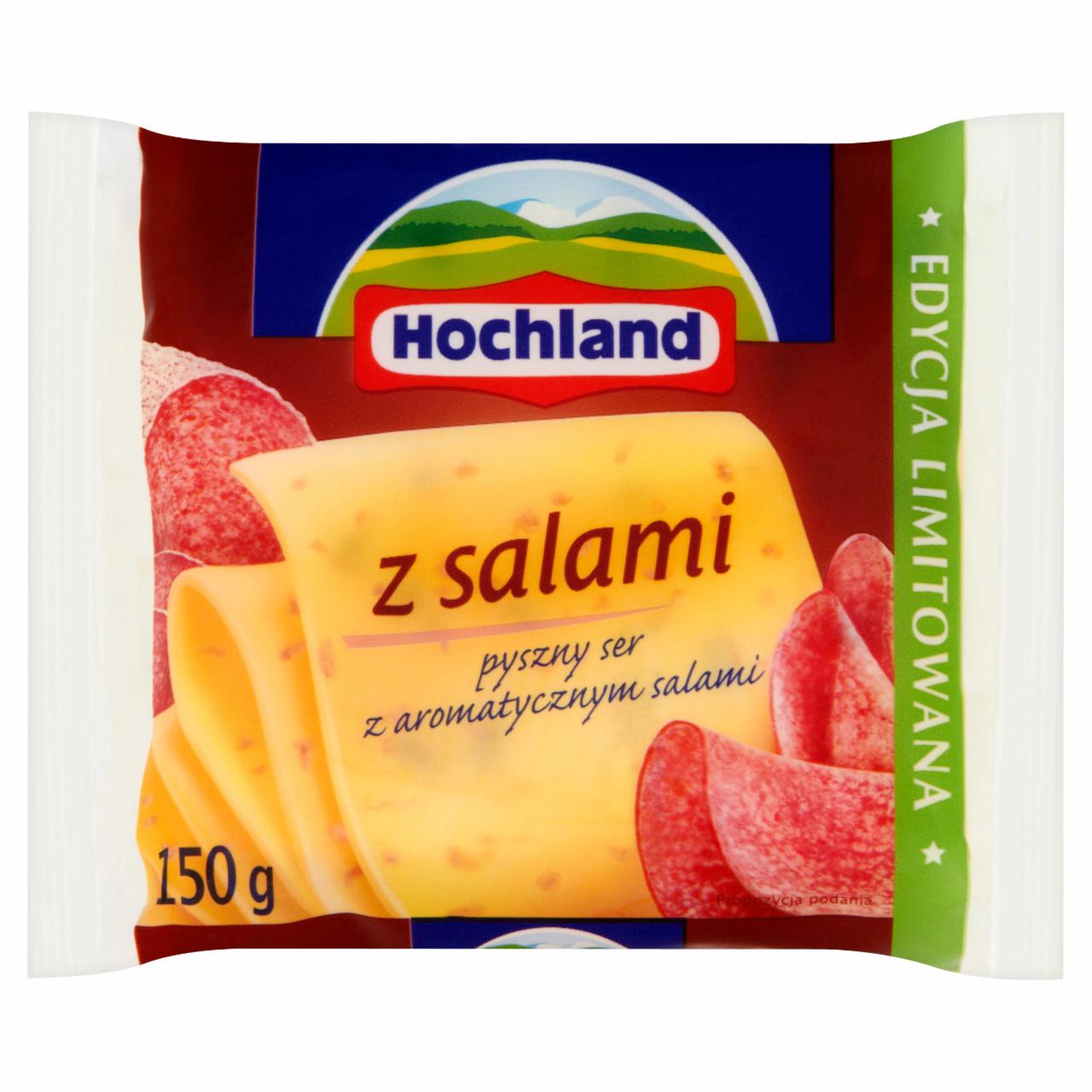 Zdjęcia - Hochland Z salami Ser topiony w plasterkach 150 g