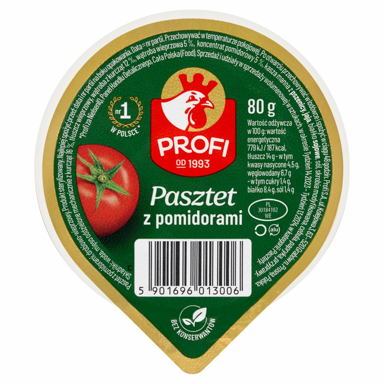 Zdjęcia - Profi Pasztet z pomidorami 80 g