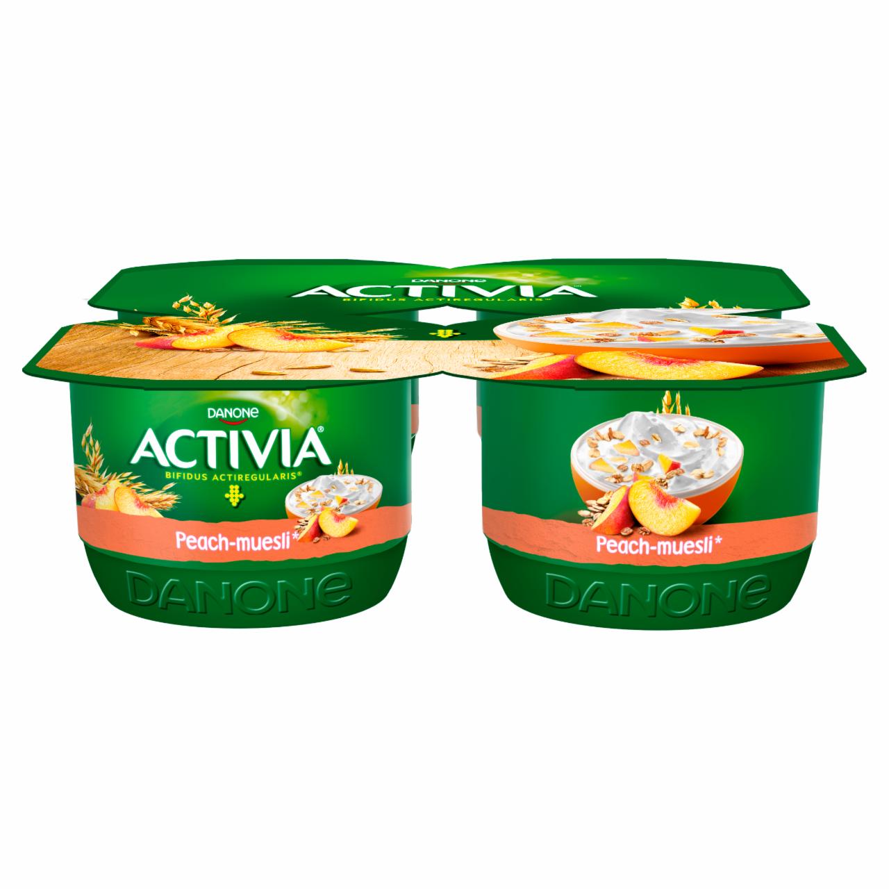 Zdjęcia - Danone Activia Jogurt brzoskwinia musli 480 g (4 x 120 g)