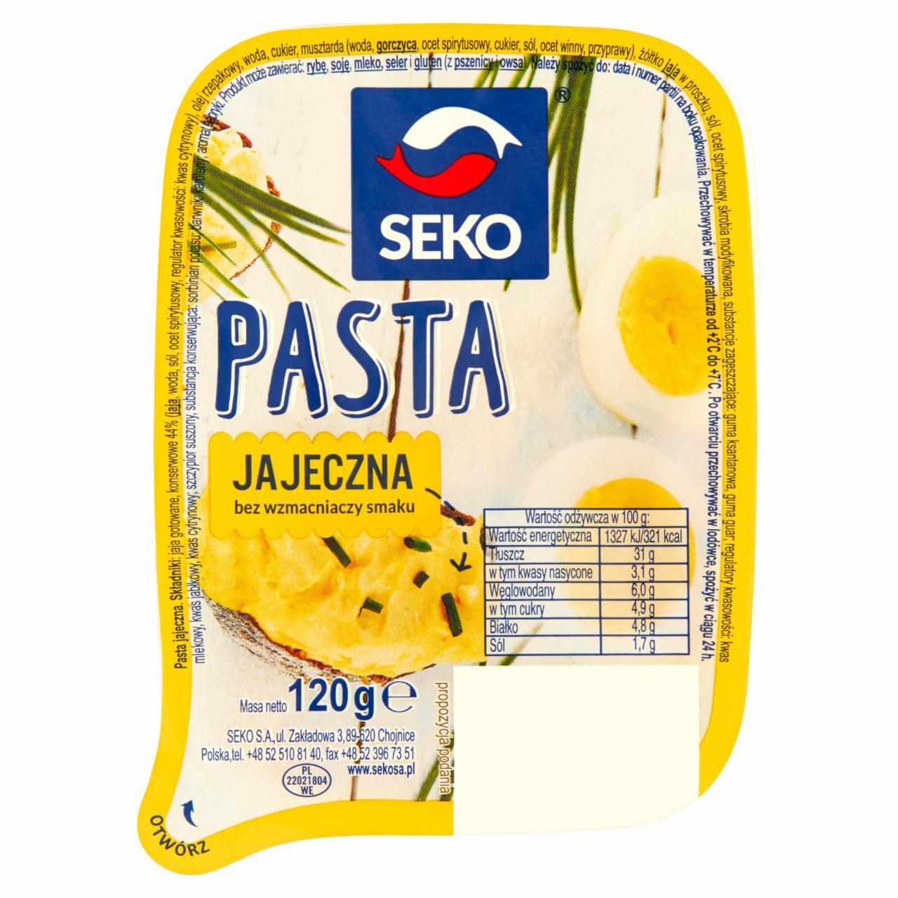 Zdjęcia - SEKO Pasta jajeczna 80 g