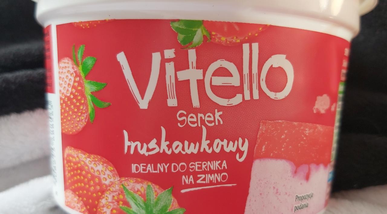 Zdjęcia - Vitello serek naturalny truskawkowy