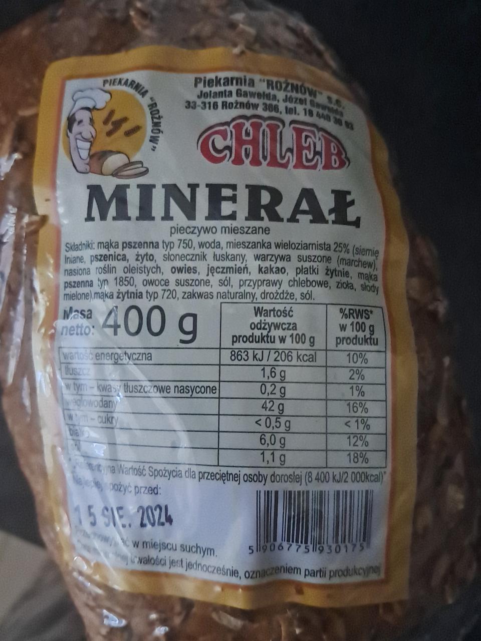 Zdjęcia - Chleb minerał Piekarnia Rożnów