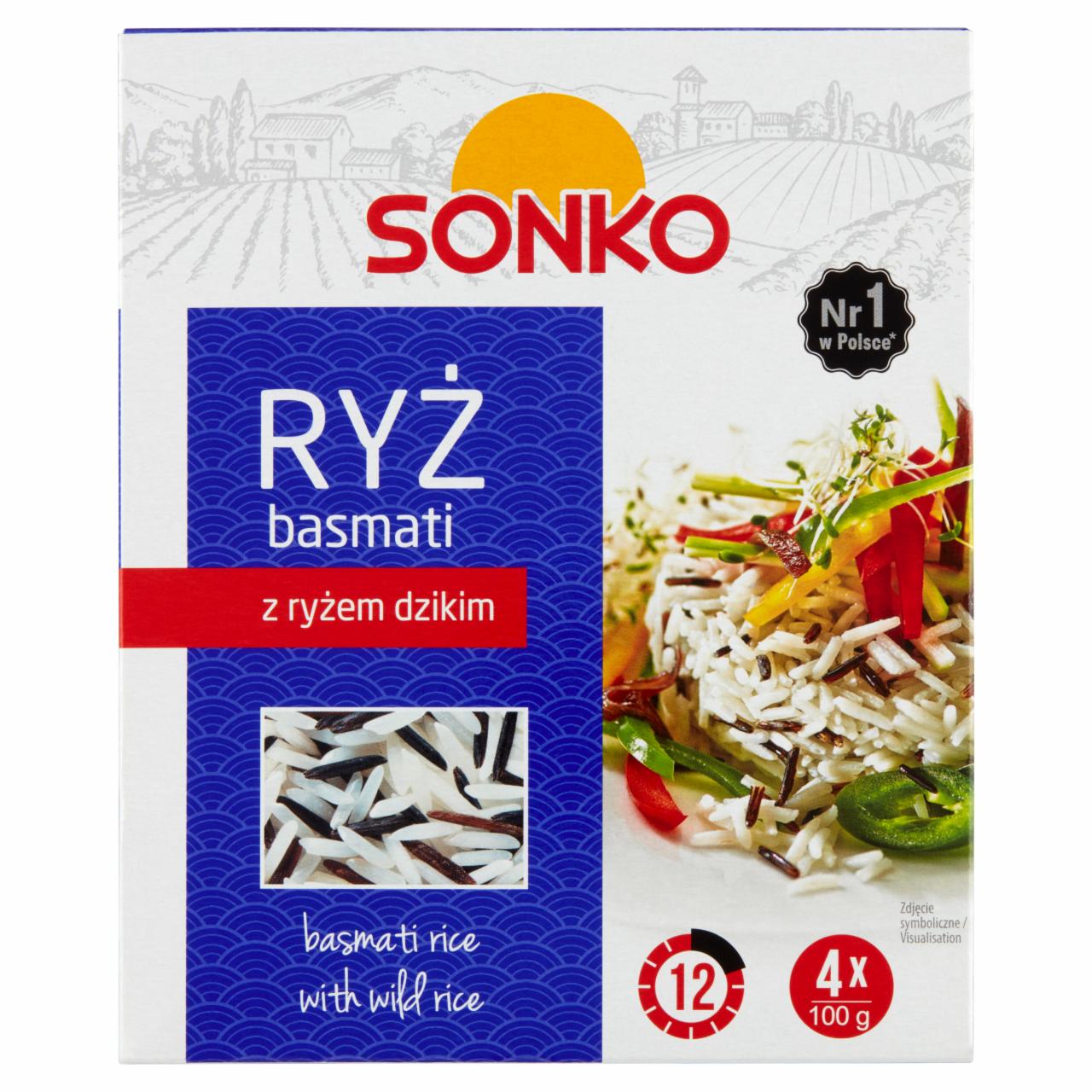 Zdjęcia - Sonko Ryż basmati z ryżem dzikim 400 g (4 x 100 g)