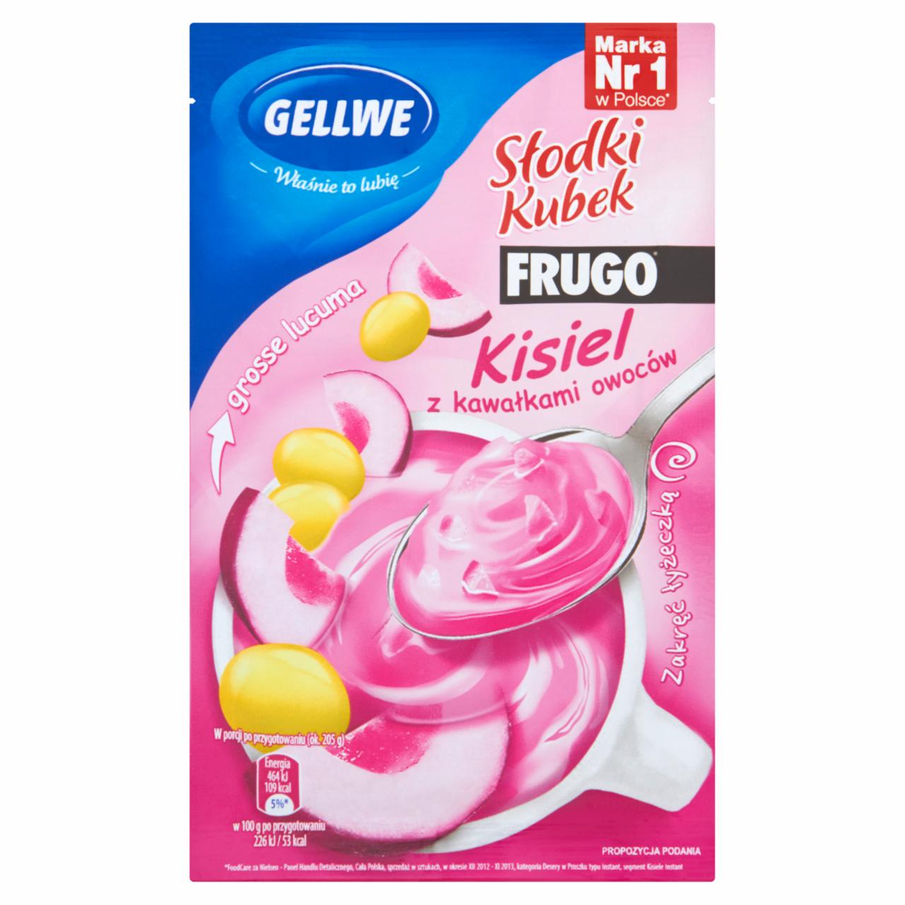 Zdjęcia - Gellwe Słodki Kubek Frugo Kisiel z kawałkami owoców grosse lucuma 30 g