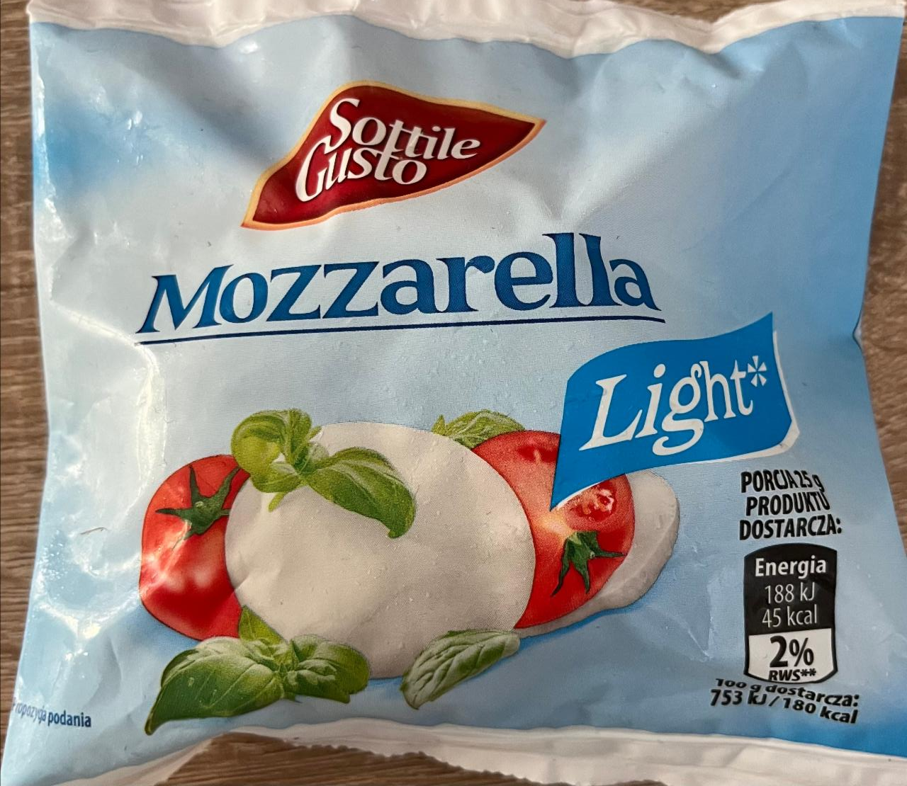 Zdjęcia - Mozzarella light Sottile Gusto