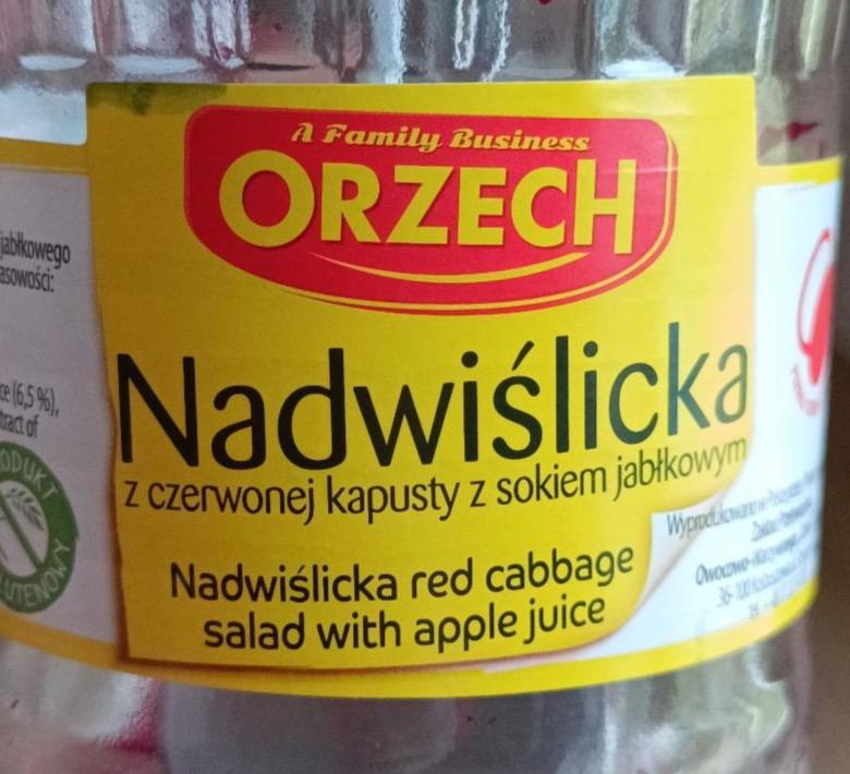 Zdjęcia - Nadwiślicka z czerwonej kapusty z sokiem jabłkowym Orzech