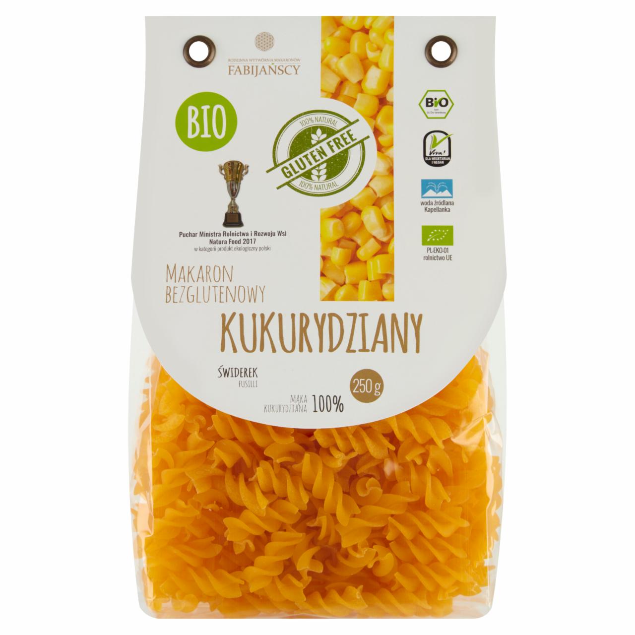 Zdjęcia - Makaron bezglutenowy kukurydziany świderek 250 g