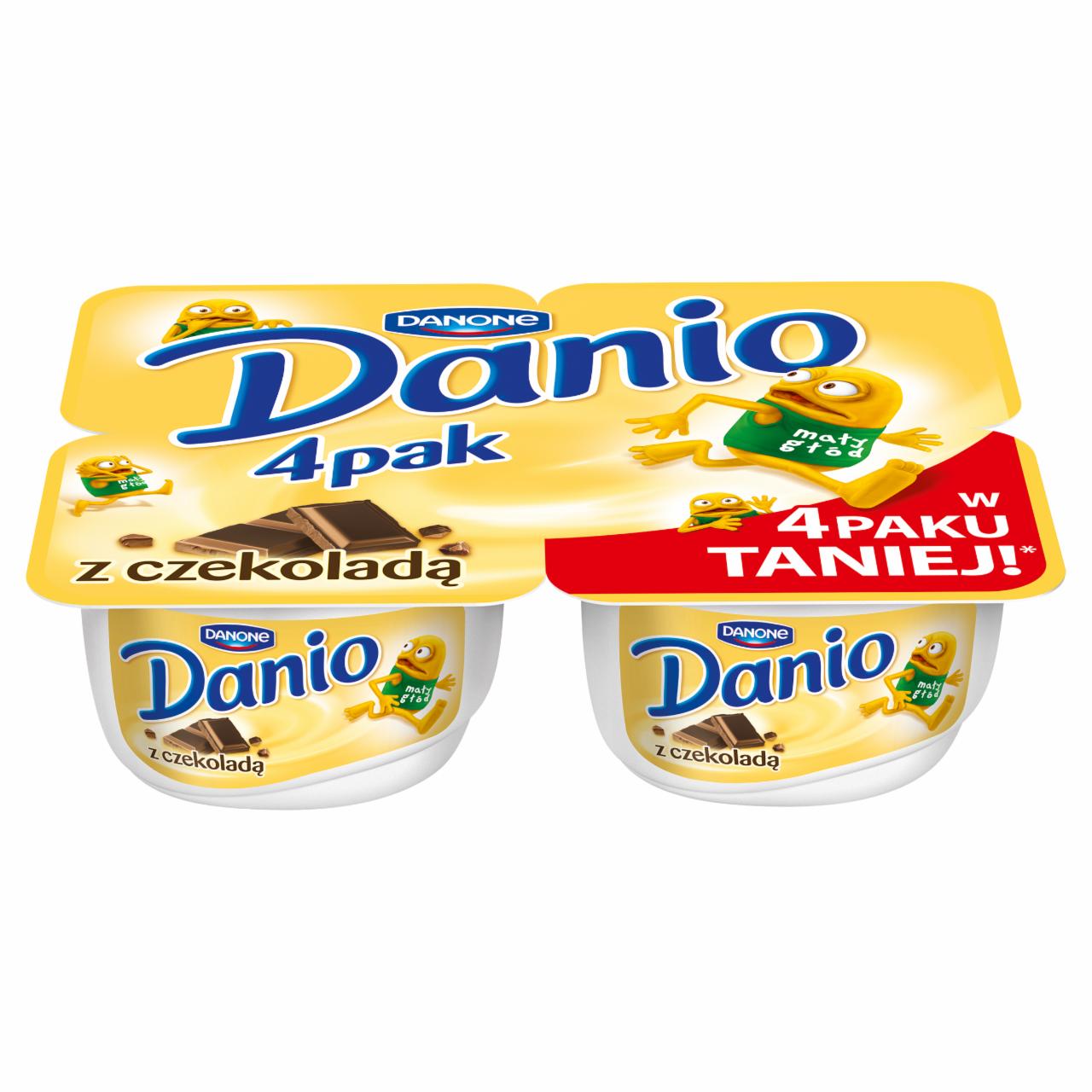 Zdjęcia - Danone Danio z czekoladą Serek homogenizowany 560 g (4 sztuki)