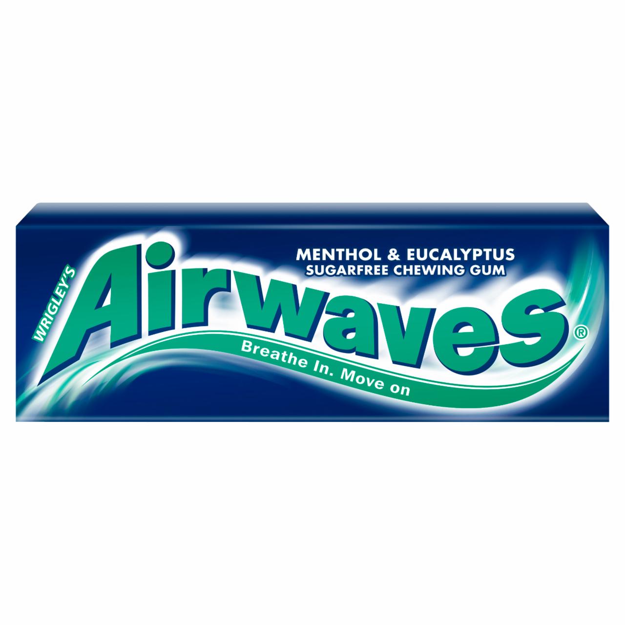 Zdjęcia - Airwaves Menthol & Eucalyptus Bezcukrowa guma do żucia 14 g (10 sztuk)