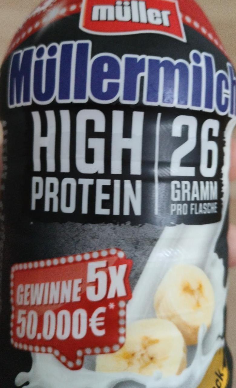 Zdjęcia - Mullermilch high protein banan Müller