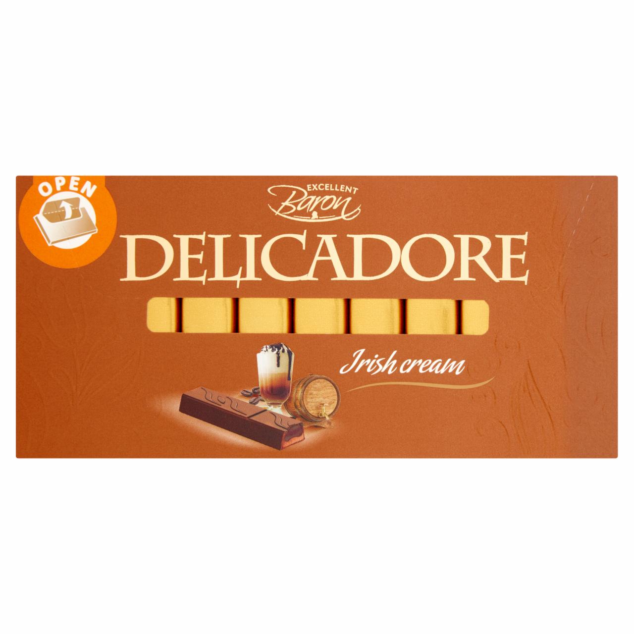 Zdjęcia - Excellent Baron Delicadore Batoniki z czekolady z nadzieniem o smaku irish cream 200 g