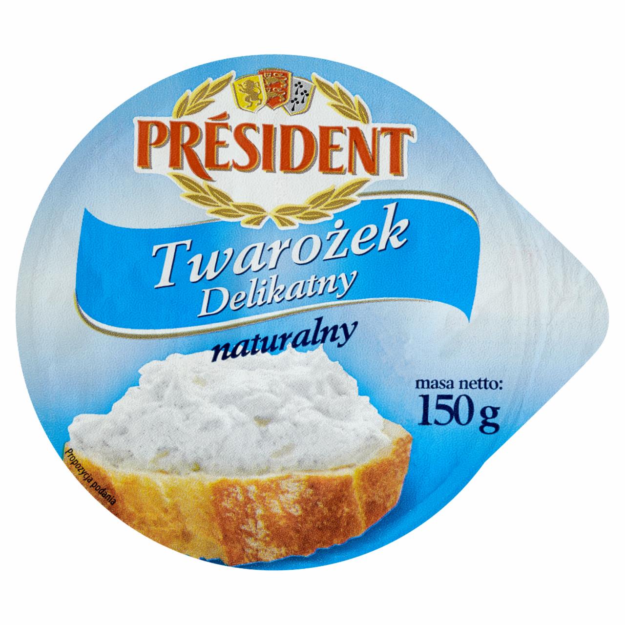 Zdjęcia - Président Twarożek Delikatny naturalny 150 g