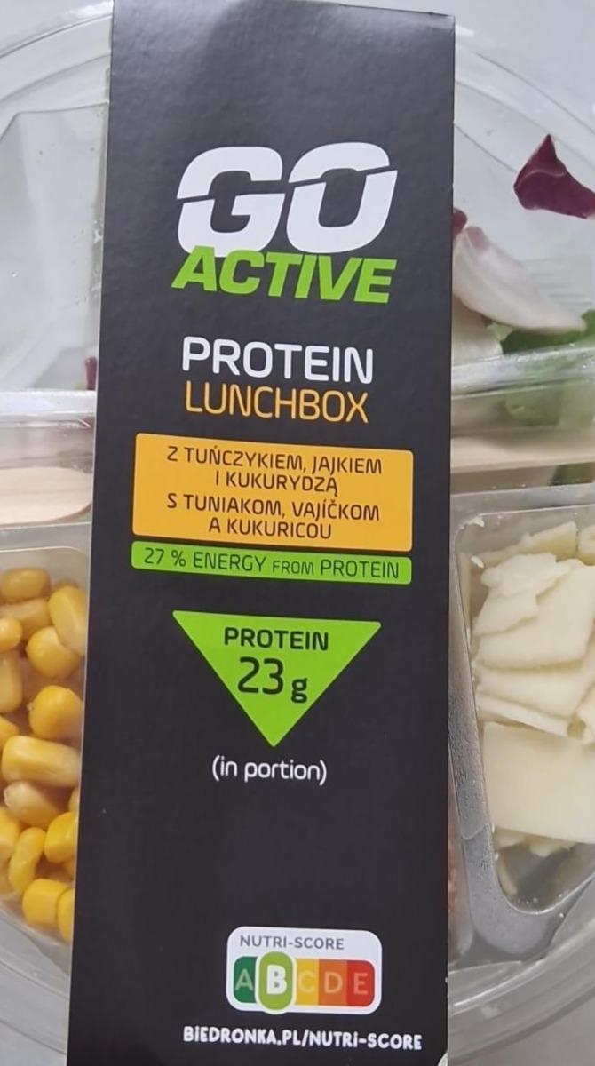 Zdjęcia - Protein lunchbox z tuńczykiem, jajkiem i kukurydzą Go active