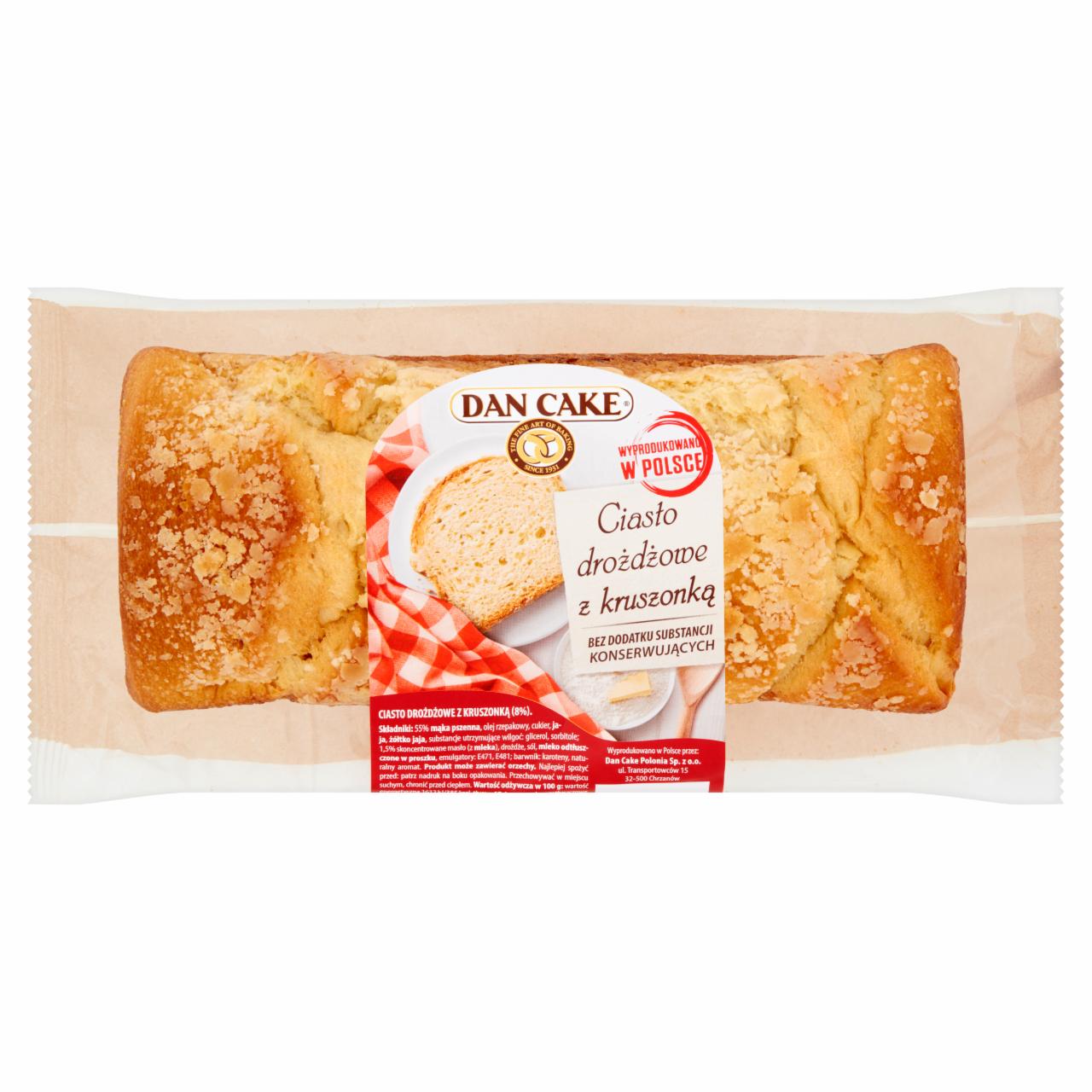 Zdjęcia - Dan Cake Ciasto drożdżowe z kruszonką 400 g