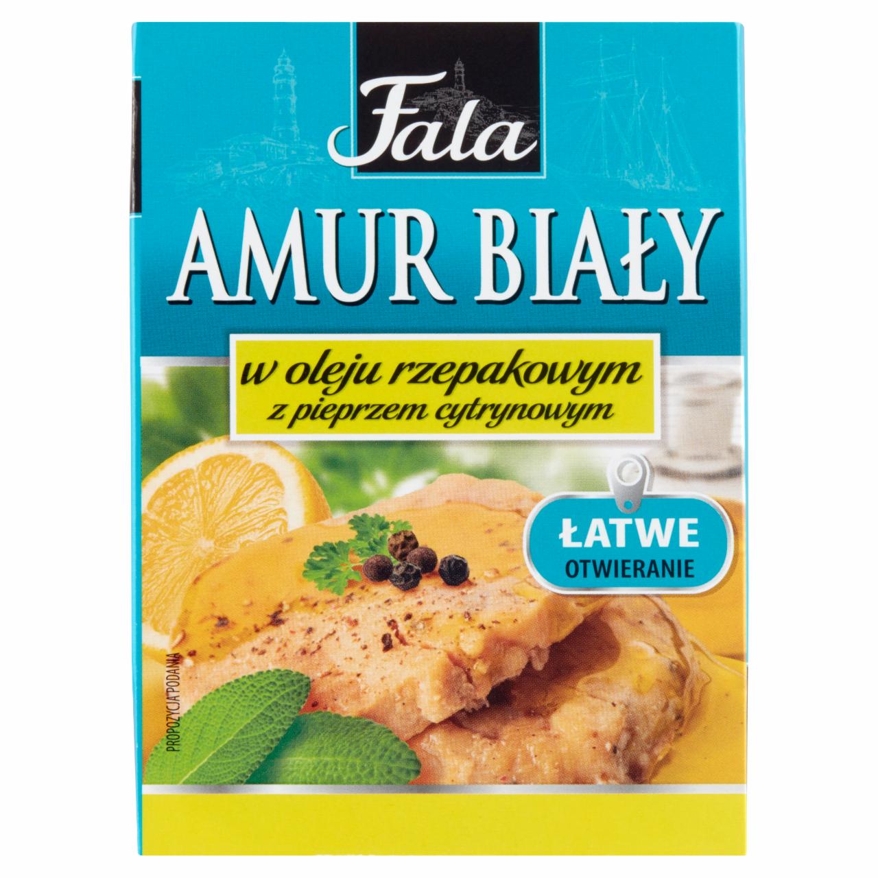 Zdjęcia - Fala Amur biały w oleju rzepakowym z pieprzem cytrynowym 110 g