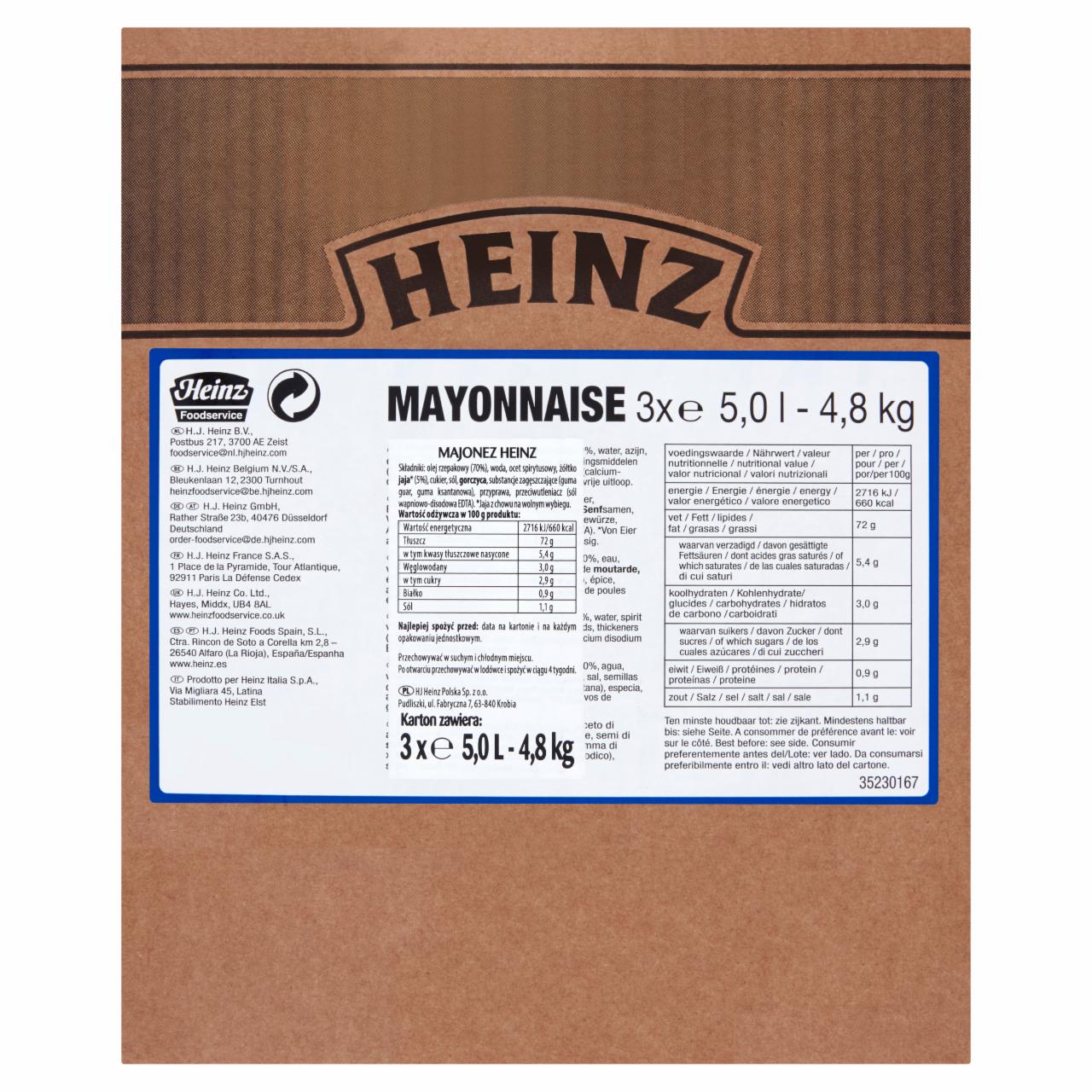 Zdjęcia - Heinz Foodservice Majonez 4,8 kg