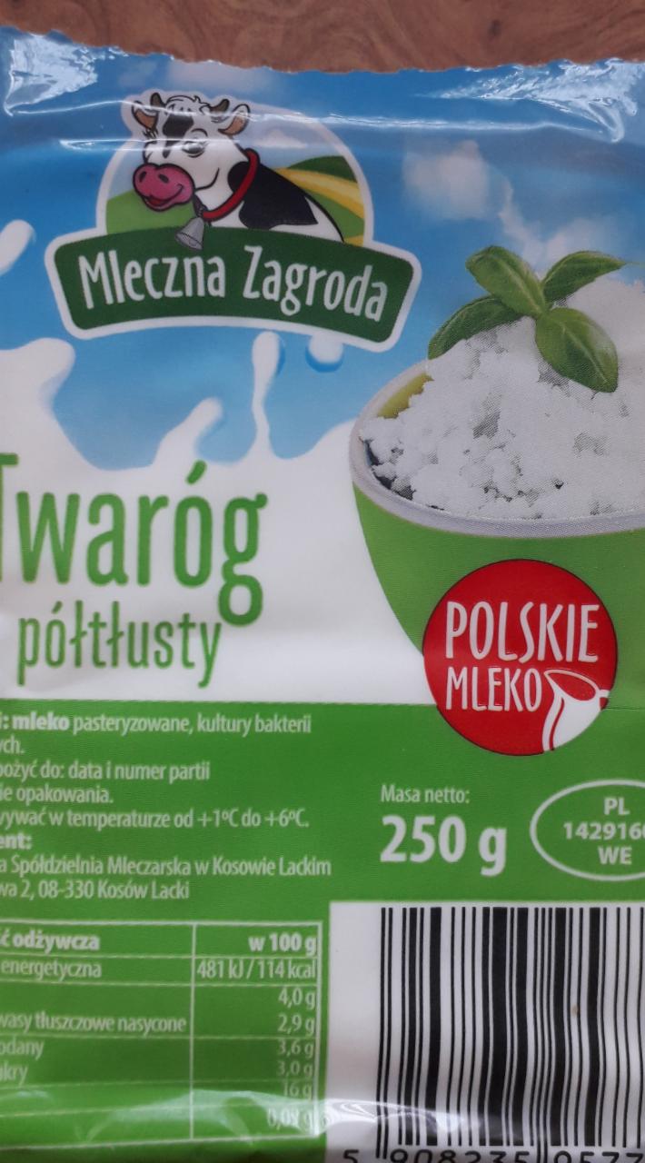 Zdjęcia - Twaróg półtłusty Mleczna Zagroda