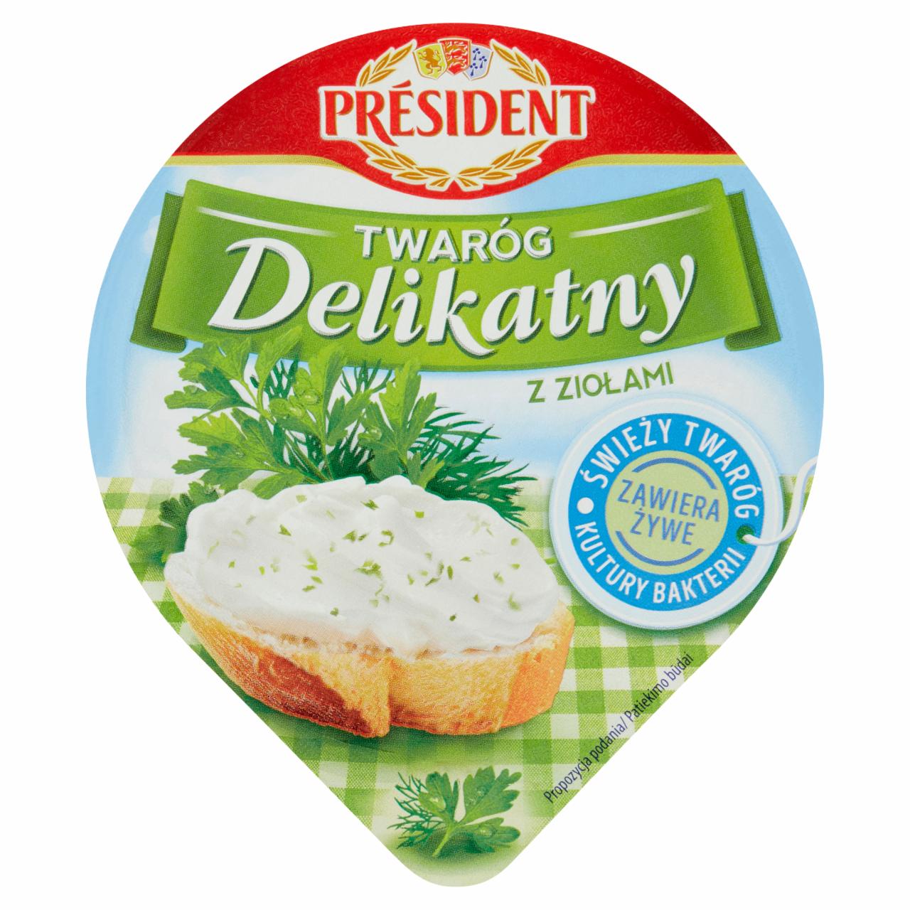 Zdjęcia - Twaróg Delikatny z ziołami Président