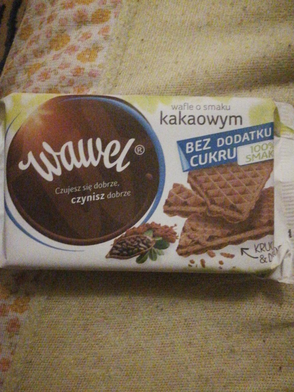 Zdjęcia - Wawel Wafle kakaowe bez dodatku cukru 110 g