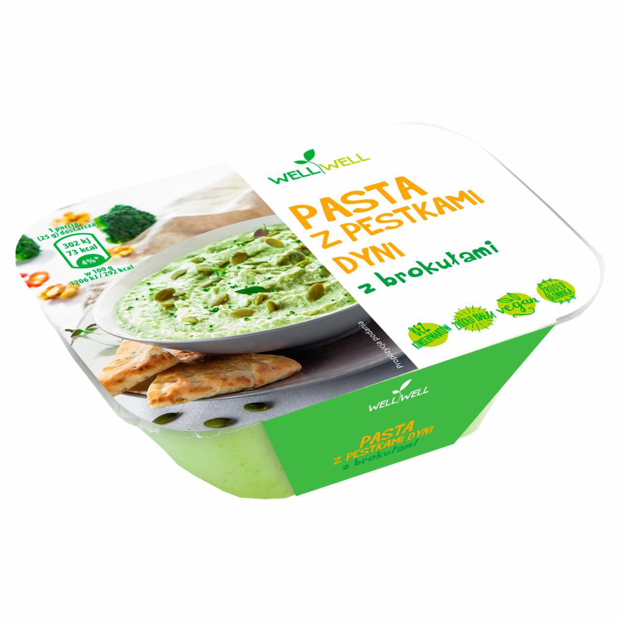 Zdjęcia - Well Well Pasta z pestkami dyni z brokułami 125 g