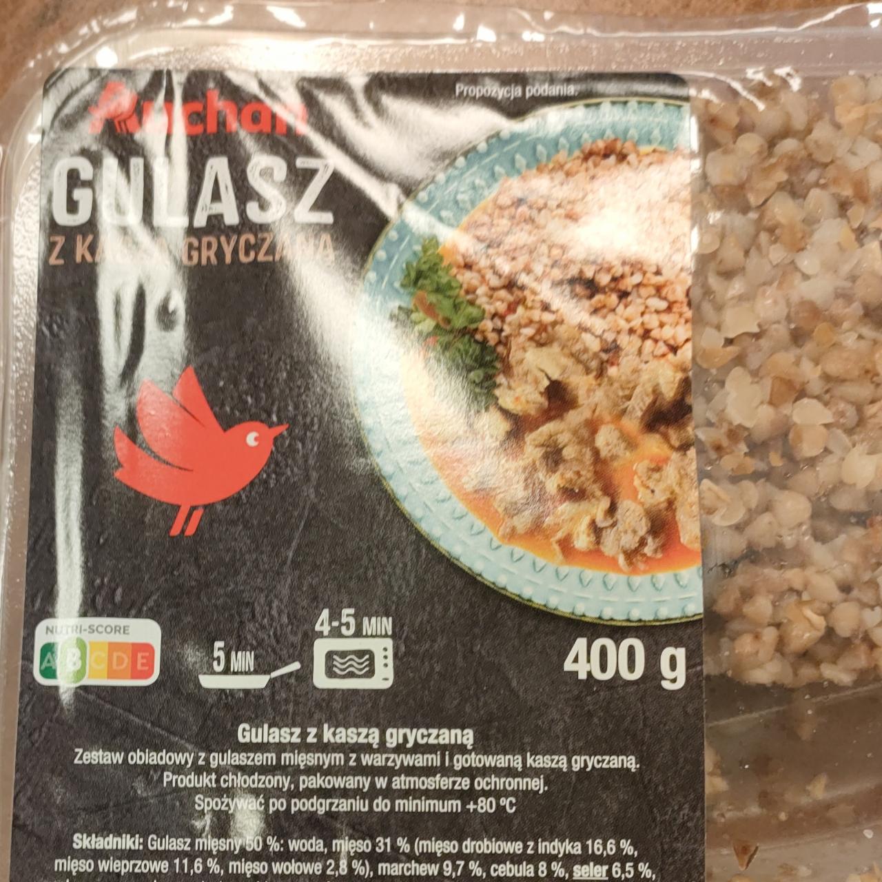 Zdjęcia - Gulasz z kaszą gryczaną Auchan