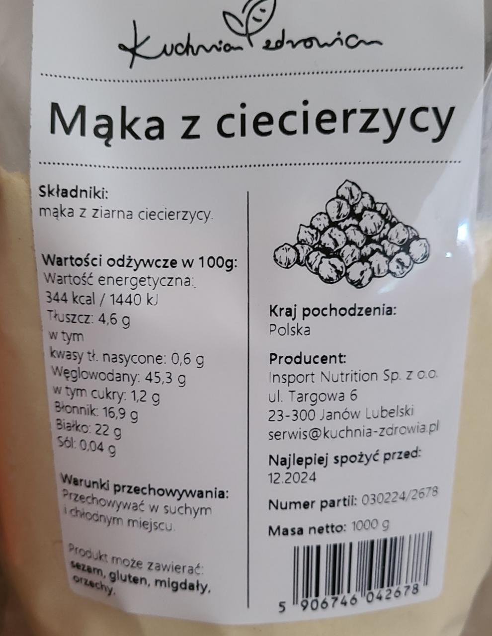 Zdjęcia - Mąka z ciecierzycy Kuchnia zdrowia