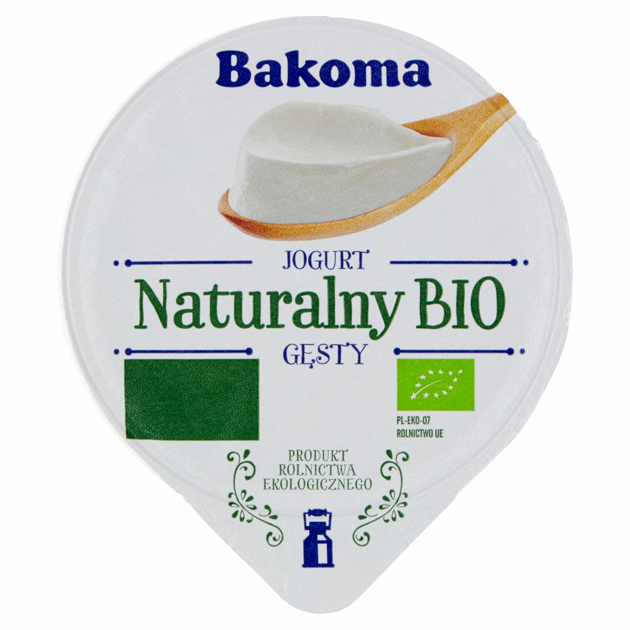 Zdjęcia - Bakoma Jogurt naturalny Bio gęsty 275 g