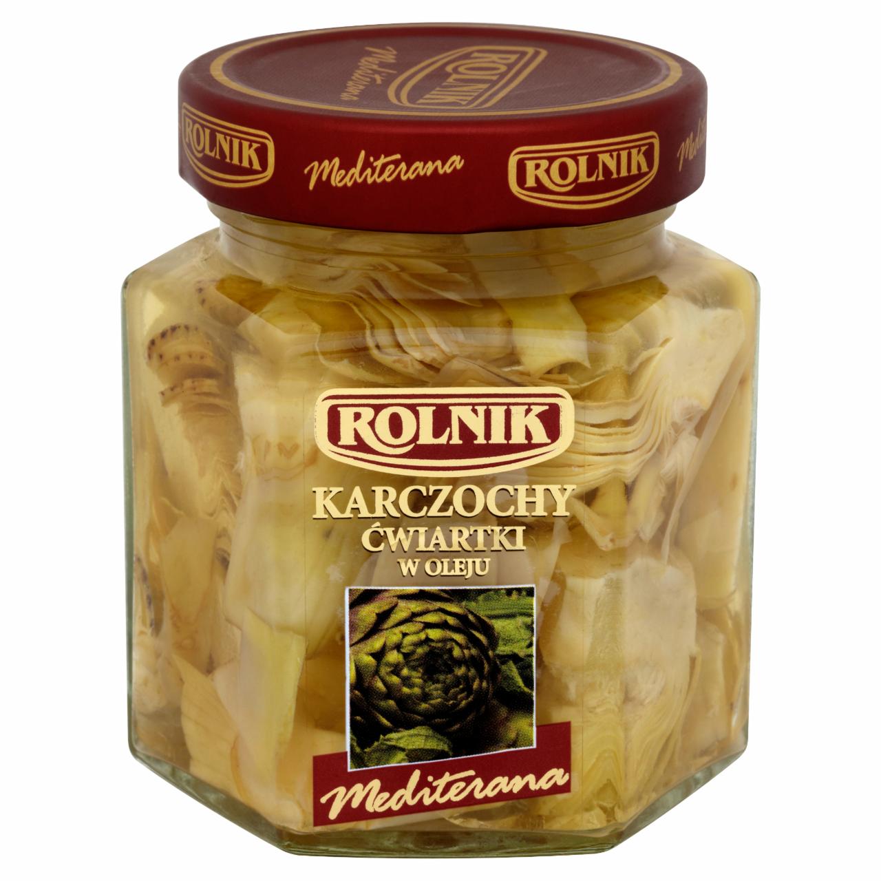 Zdjęcia - Rolnik Mediterana Karczochy ćwiartki w oleju 290 g