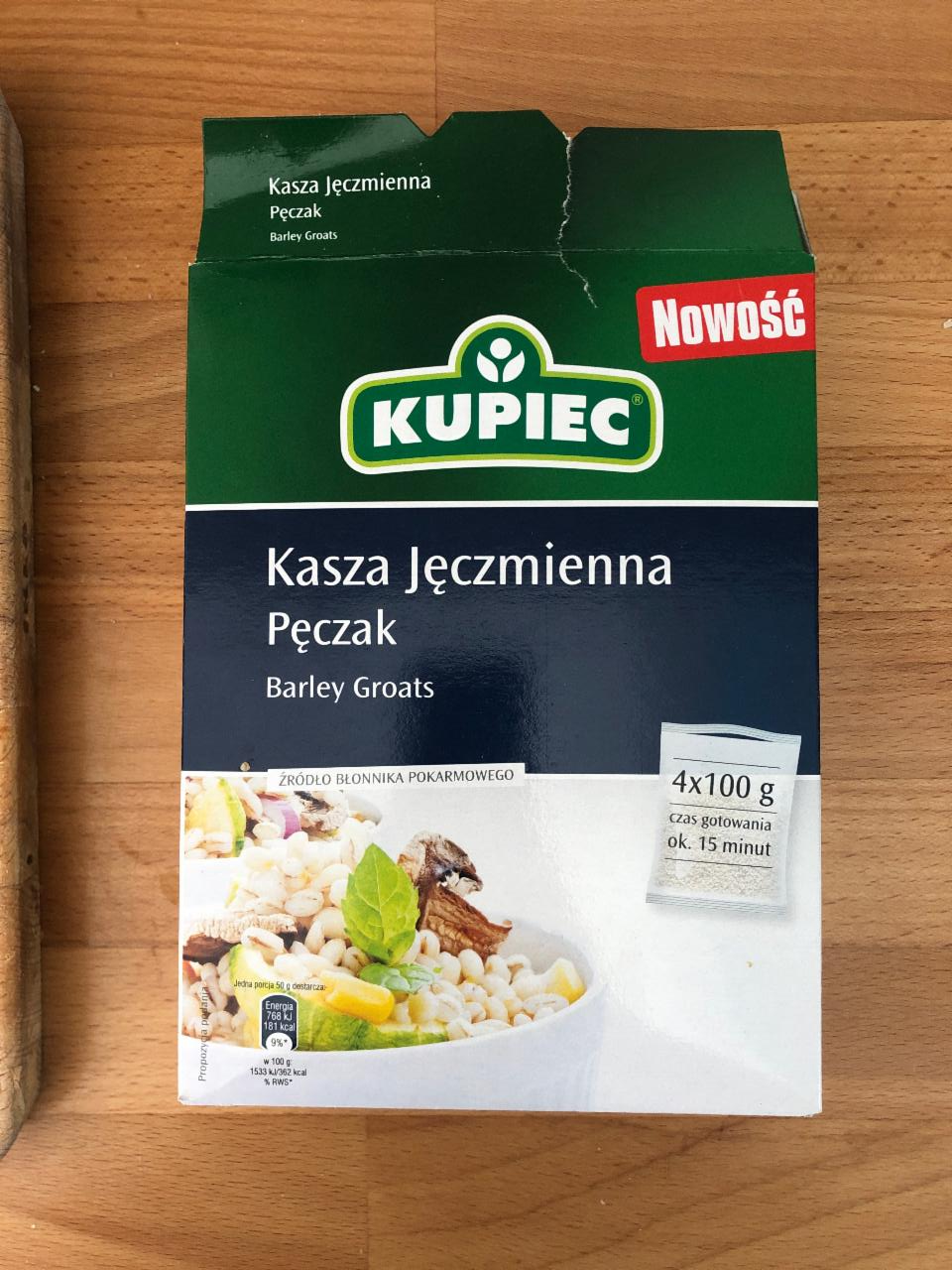 Zdjęcia - Kupiec Kasza jęczmienna pęczak 400 g (4 x 100 g)