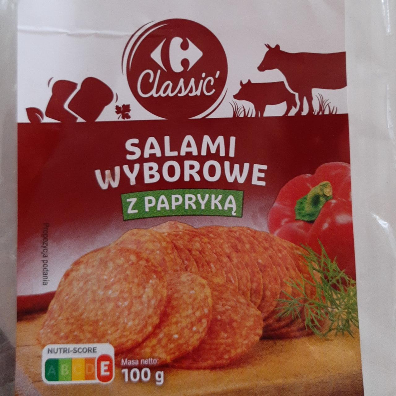 Zdjęcia - Salami wyborowe z papryką Carrefour classic