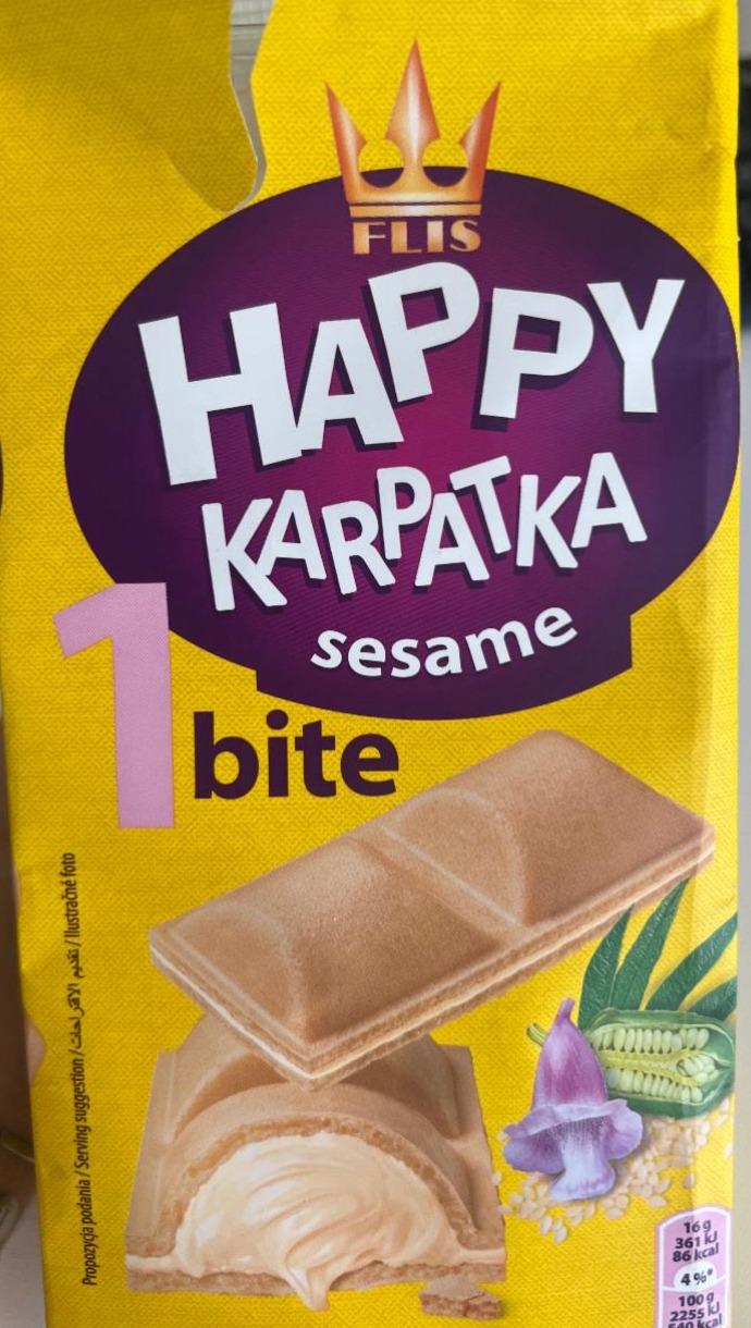 Zdjęcia - Wafle z kremem chałwowym Happy karpatka