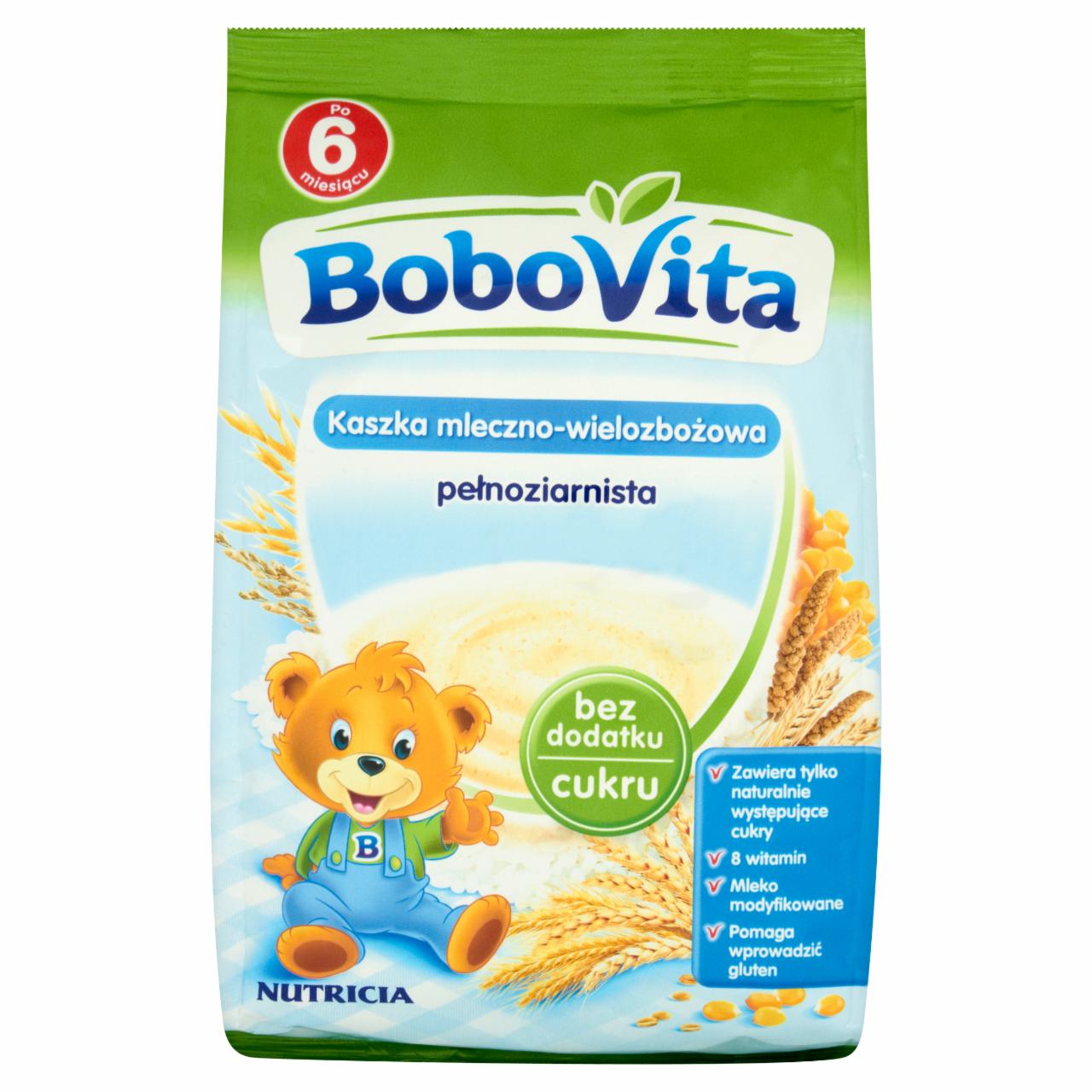 Zdjęcia - BoboVita Kaszka mleczno-wielozbożowa pełnoziarnista po 6 miesiącu 230 g