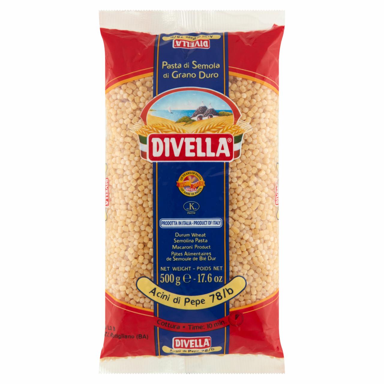 Zdjęcia - Divella Acini di Pepe 78/b Makaron z pszenicy durum 500 g