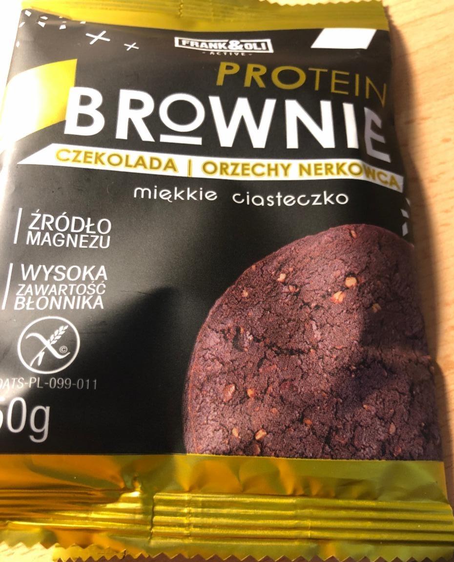 Zdjęcia - Protein Brownie czekolada orzechy nerkowca Frank&Oli