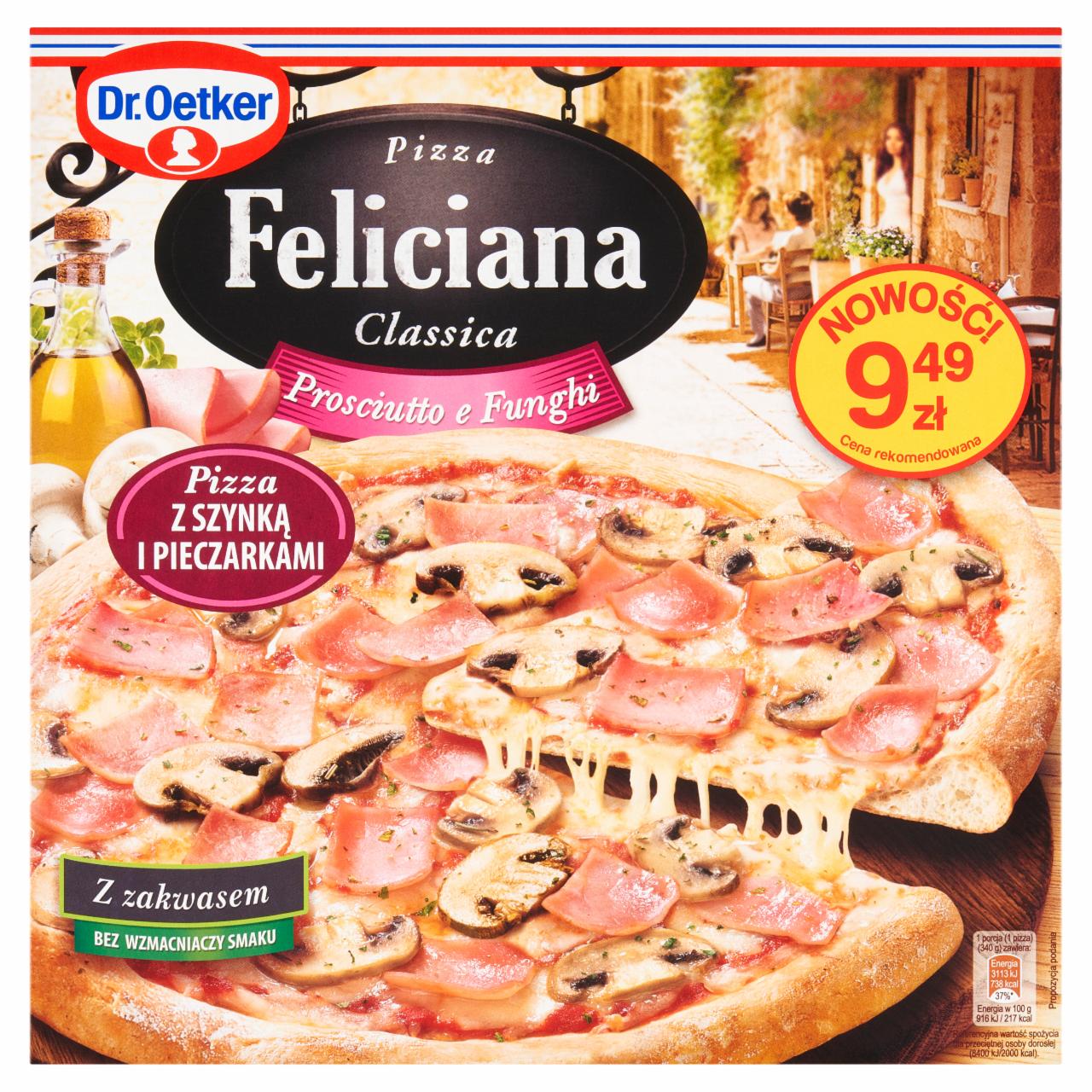 Zdjęcia - Dr. Oetker Feliciana Classica Pizza z szynką i pieczarkami 340 g