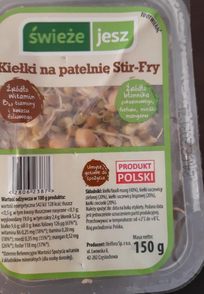 Zdjęcia - Uniflora Kiełki na patelnię Stir-Fry 150 g