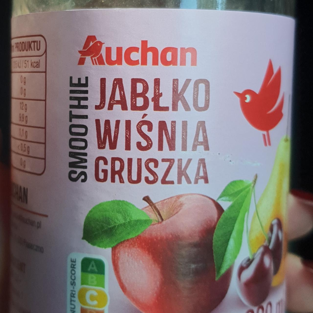 Zdjęcia - Smoothie jabłko wiśnia gruszka Auchan