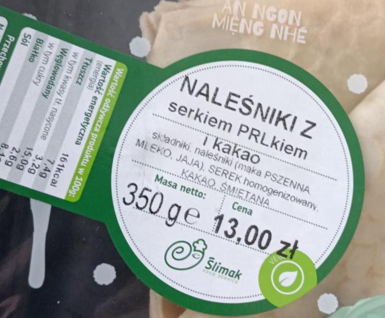 Zdjęcia - Naleśniki z serkiem prlkiem i kakao Slimak food service