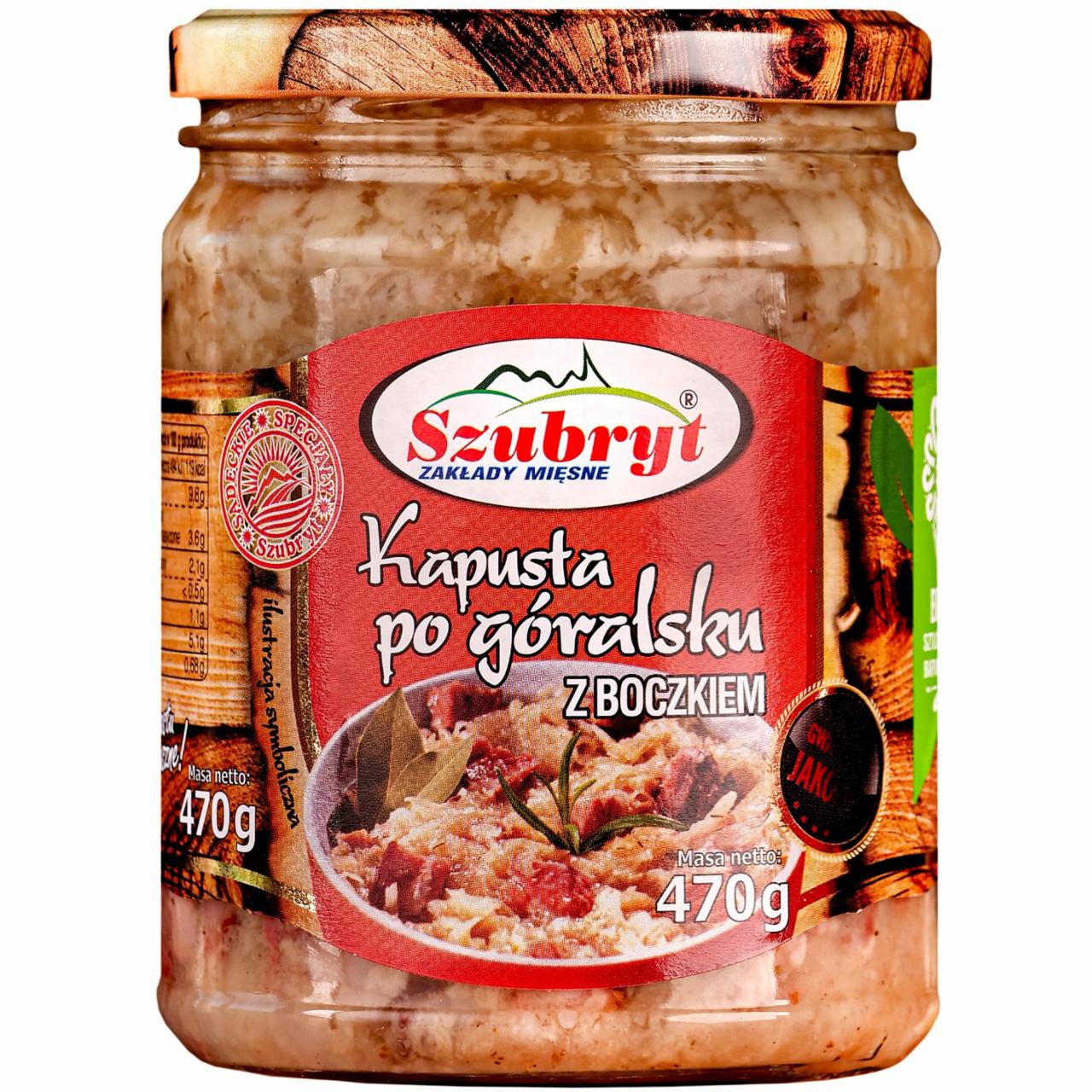 Zdjęcia - Szubryt Kapusta po góralsku z boczkiem 470 g