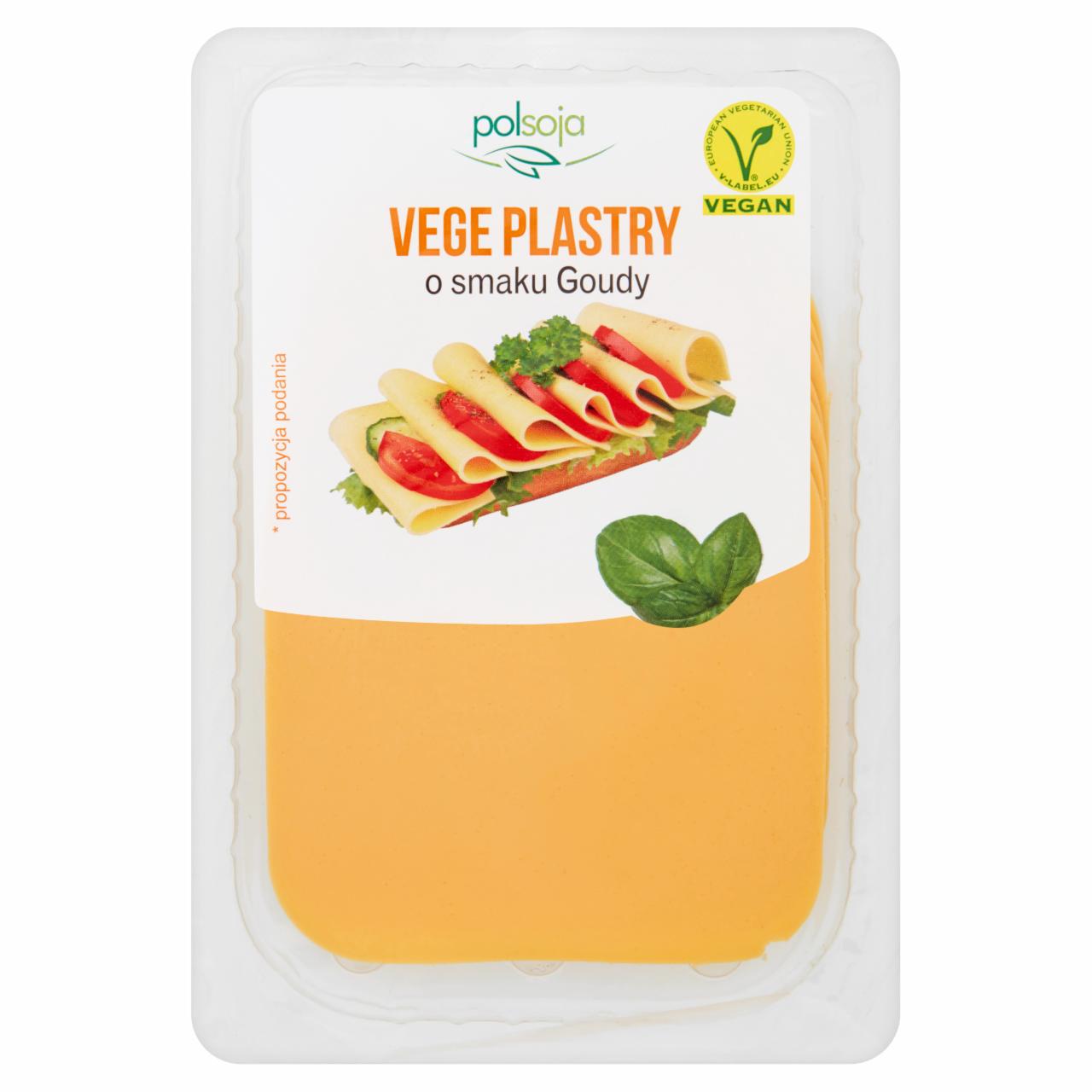 Zdjęcia - Polsoja Vege plastry o smaku Goudy 100 g