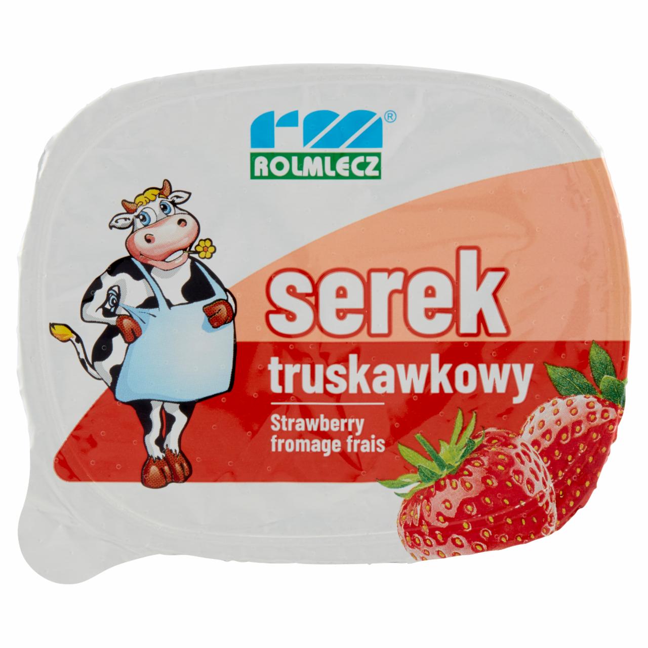 Zdjęcia - Rolmlecz Serek truskawkowy 150 g