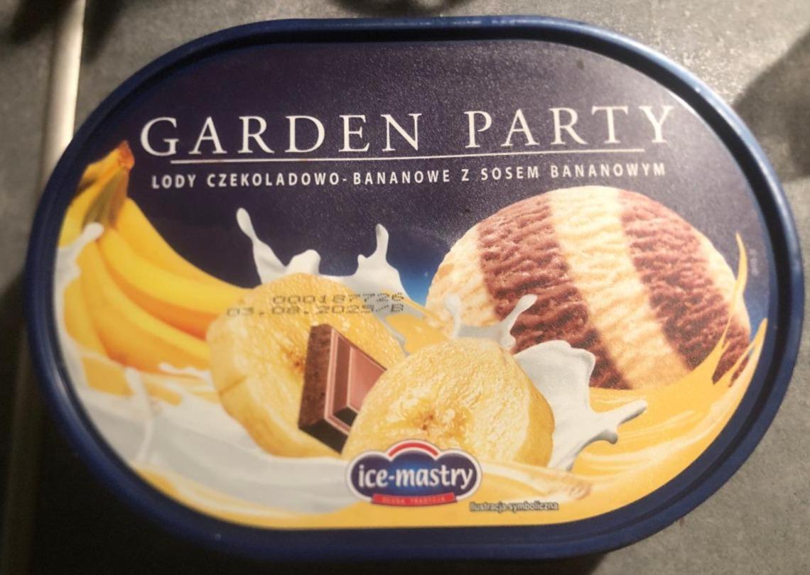 Zdjęcia - Garden Party lody czekoladowo bananowe z sosem bananowym Ice-mastry