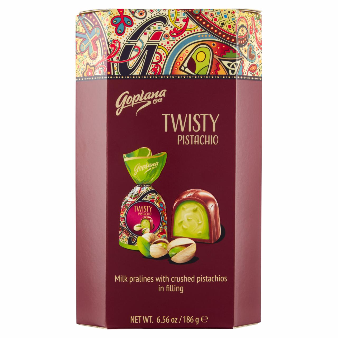 Zdjęcia - Goplana Twisty Pistachio Czekoladki 186 g