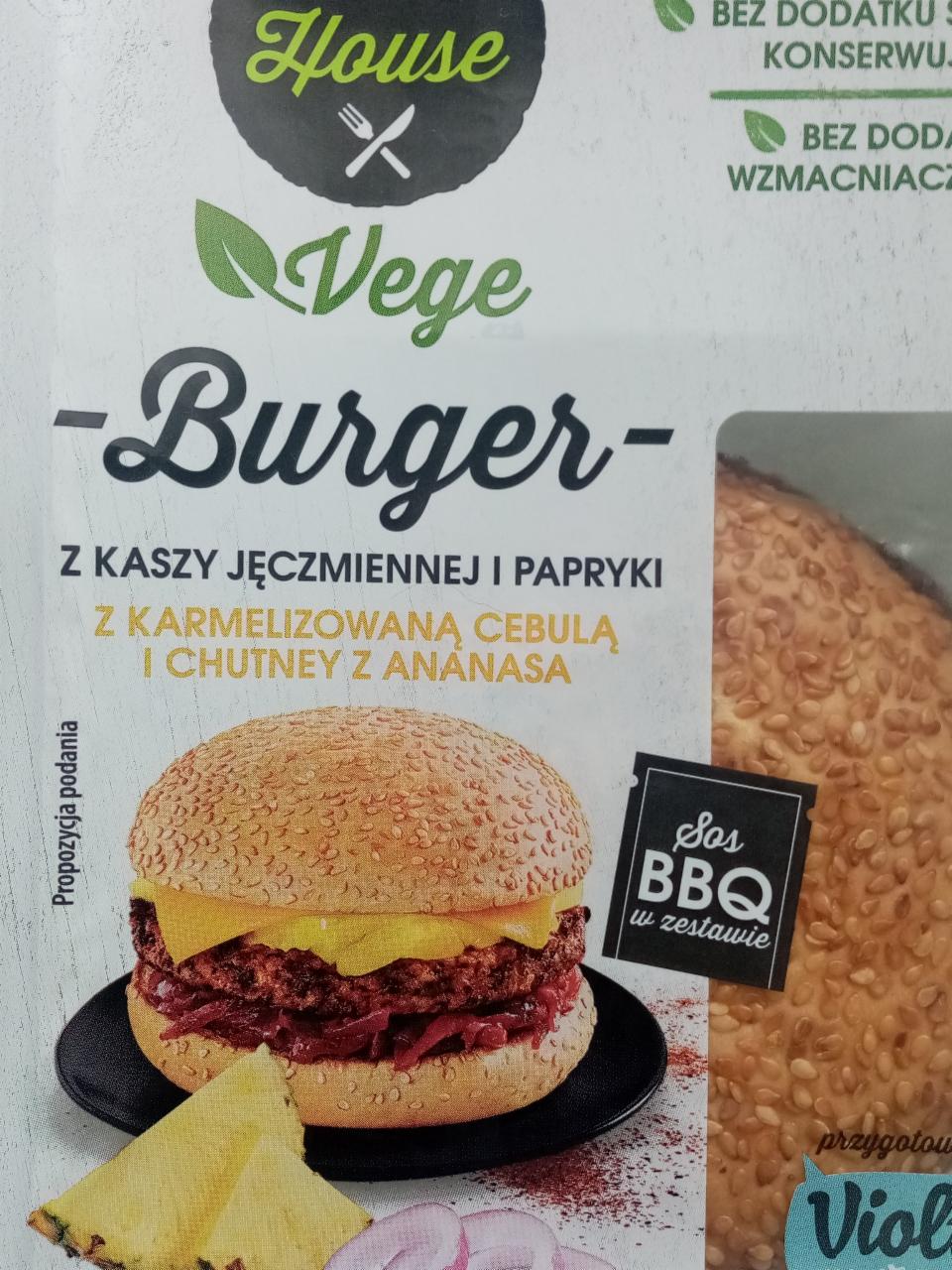 Zdjęcia - Vege Burger z kaszy jęczmiennej i papryki Food House